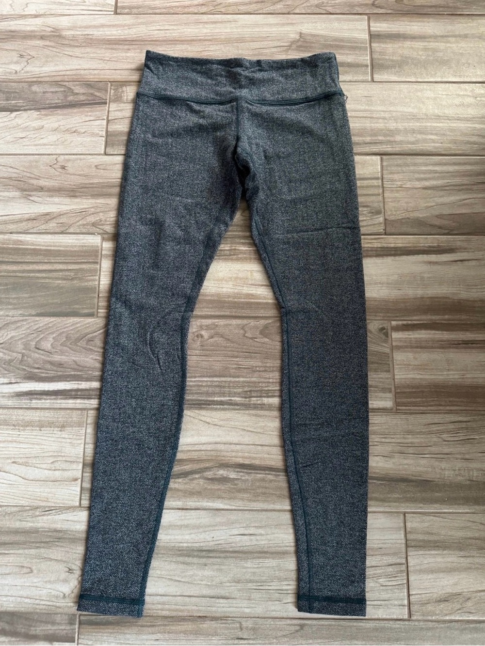 Lululemon herringbone Alberta lake teal warm wunder under pants leggings 8